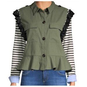 English Factory 100% Cotton Jacket Size-S Exclusive of Decorations